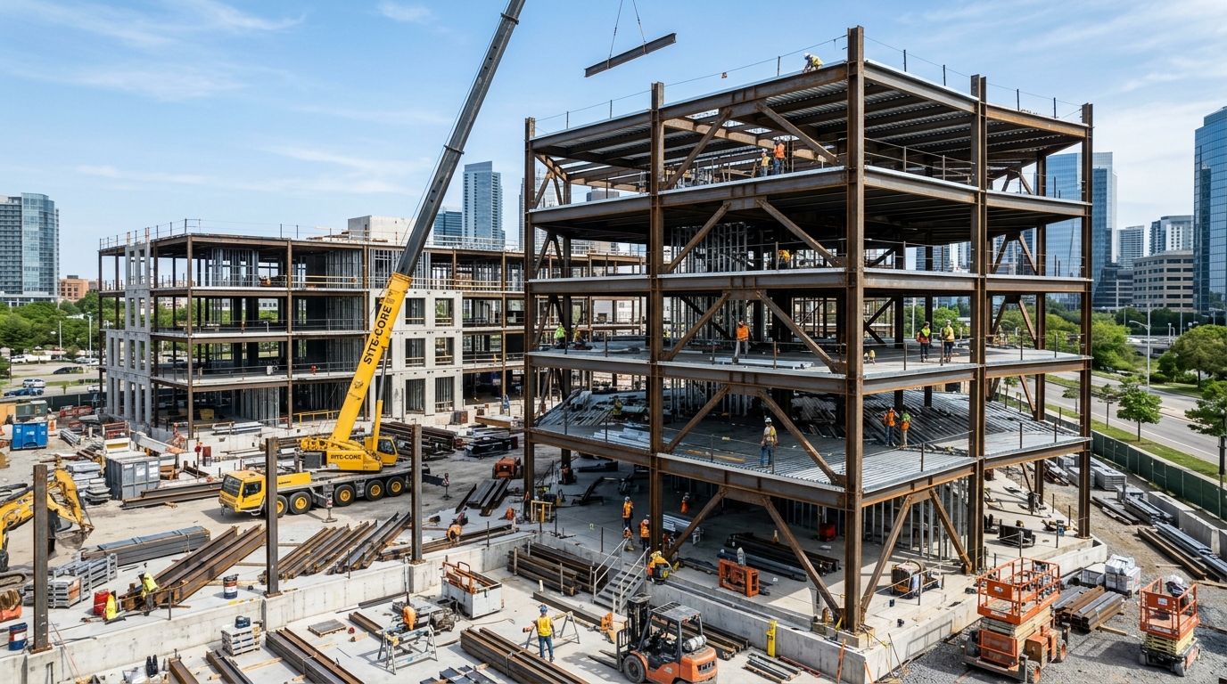 Commercial and residential construction project site by Limpkin HGT Construction LLC Eagle in New York